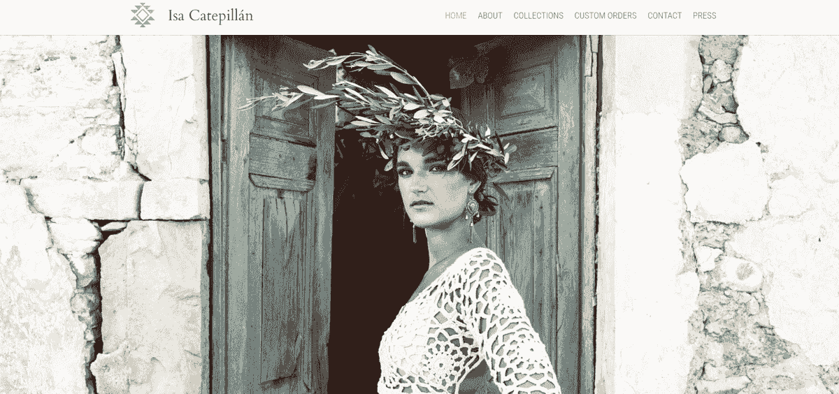 Situs web e-dagang Catepillan dengan Strikingly