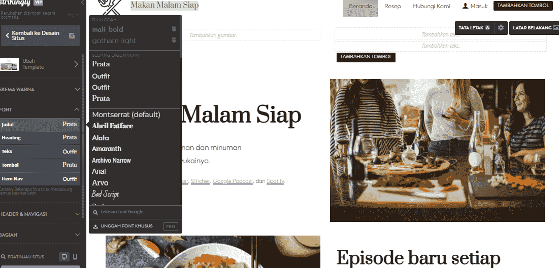 Inspirasi Desain Situs Web - Bangun Mahakarya Anda Dengan Strikingly - tata letak minimalis hingga pilihan tipografi yang berani