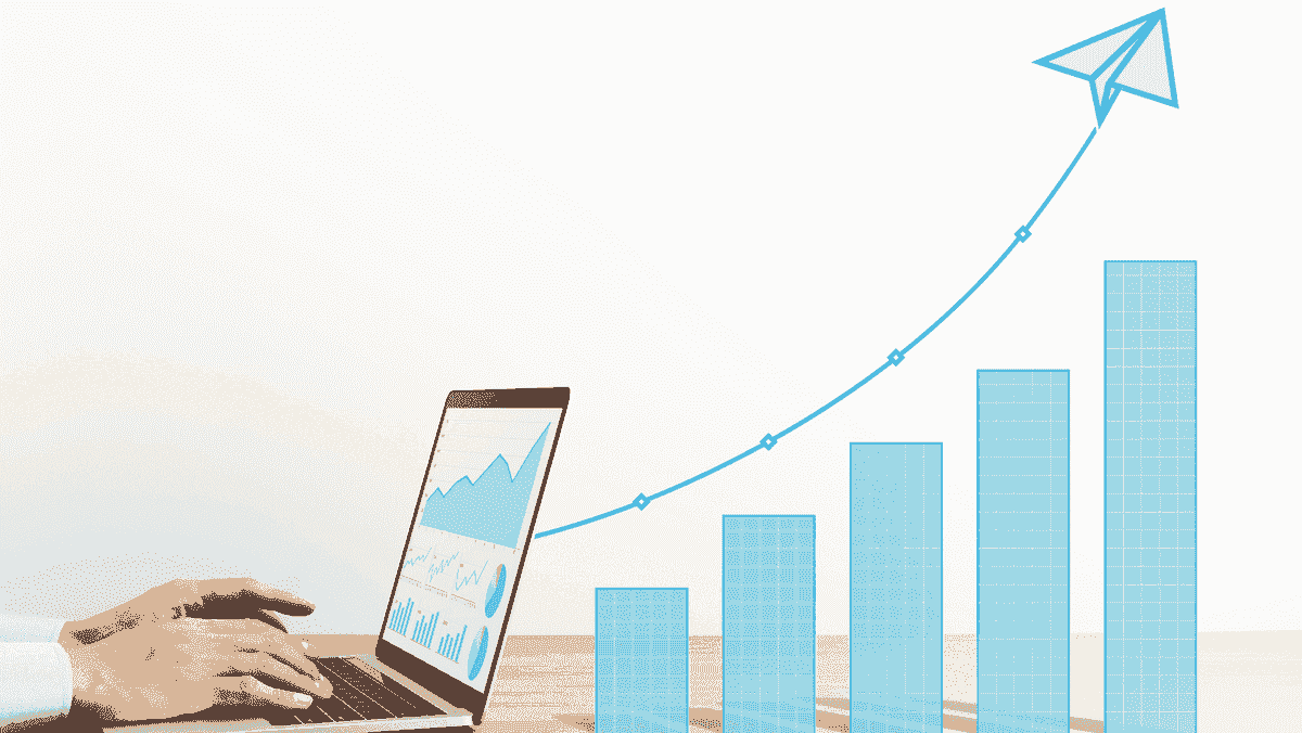 Visualisasi data analitik pemasaran situs web