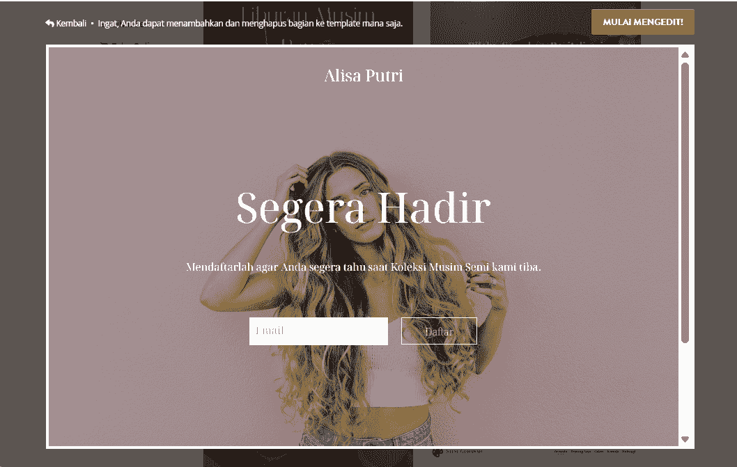 Cara Menggunakan Strikingly Untuk Menerapkan Pemasaran Email Langsung Secara Efektif - Tambahkan Formulir Pendaftaran Email