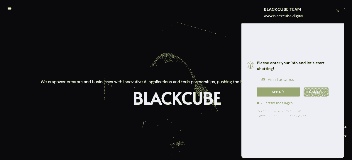 Online odběratelé Blackcube