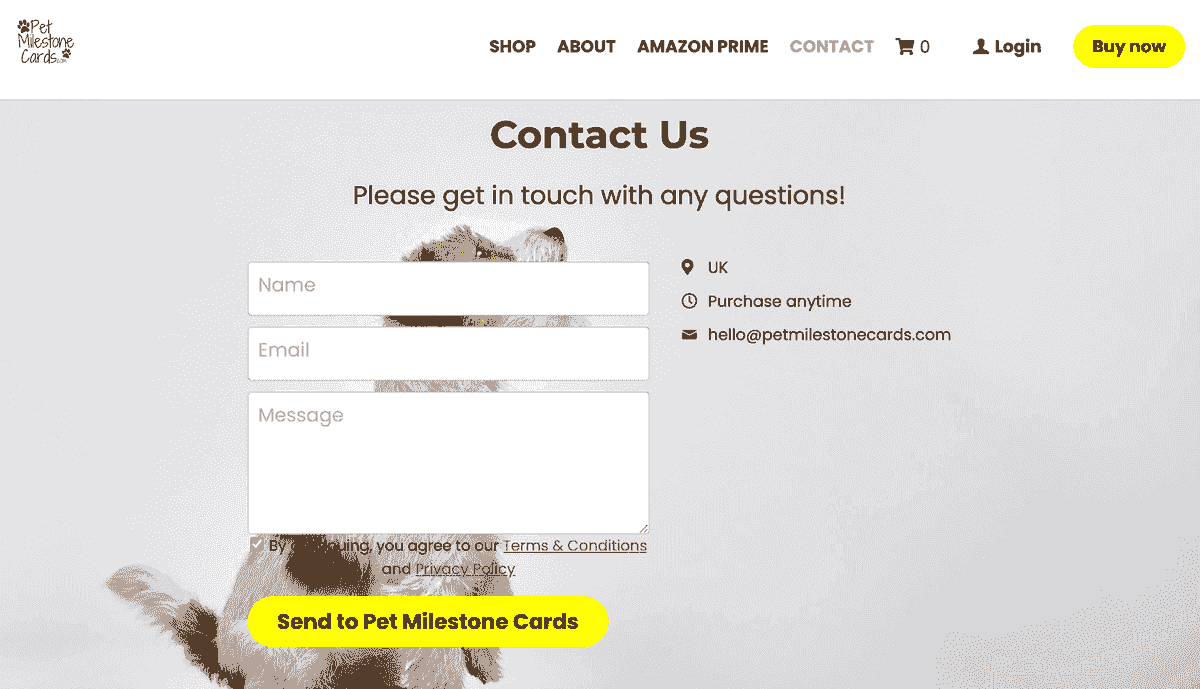 Email Bermerek dari situs web pengguna Strikingly
