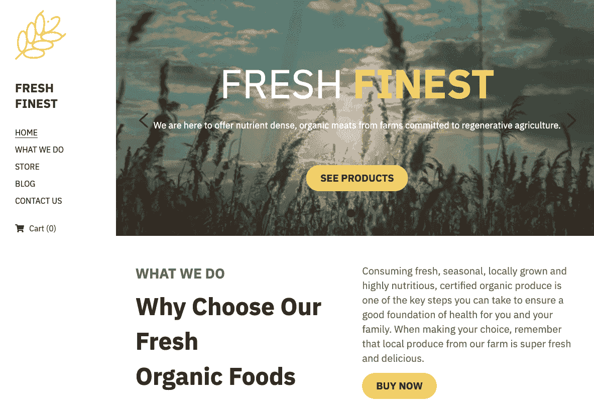 Template Terbaik Segar dari Strikingly
