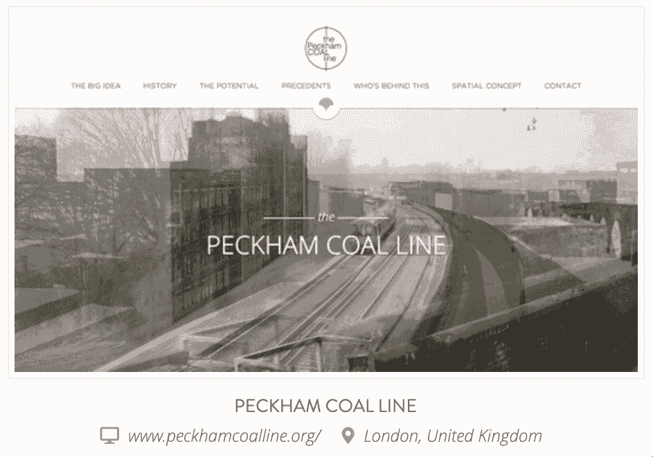 Línea de carbón de Peckham con dominio