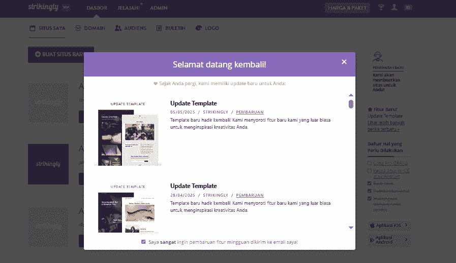 Bagaimana Situs Strikingly Menjamin Kinerja & Keamanan - Pembaruan Keamanan Reguler