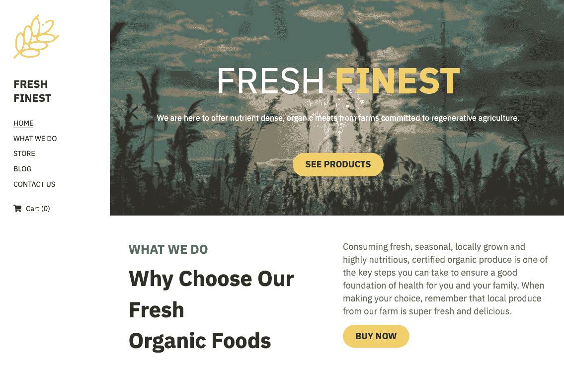 Plantilla fresca y fina de Strikingly