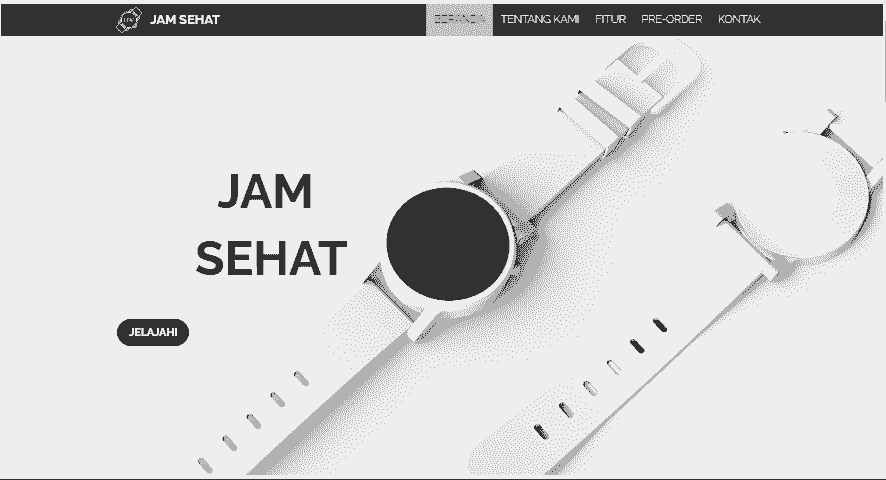 Templat Toko Virtual Health Watch dari Strikingly