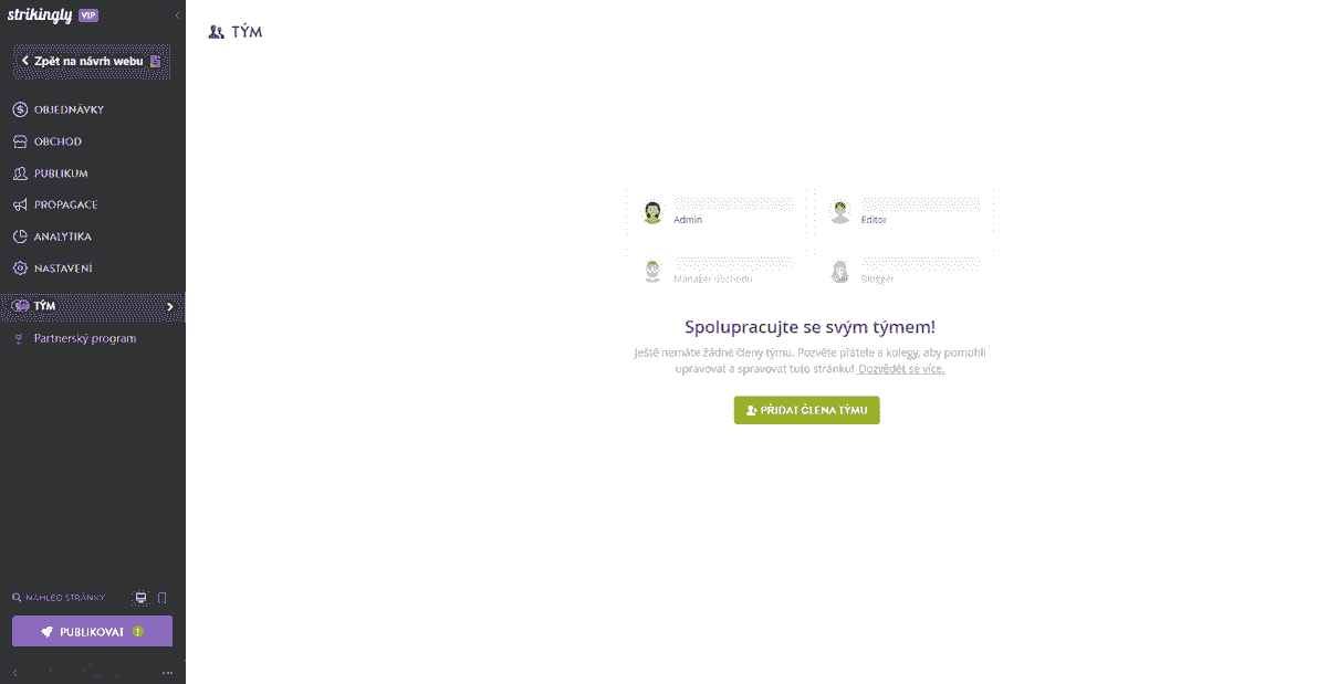 Jak může Strikingly pomoci s efektivitou pracovních postupů – týmové účty
