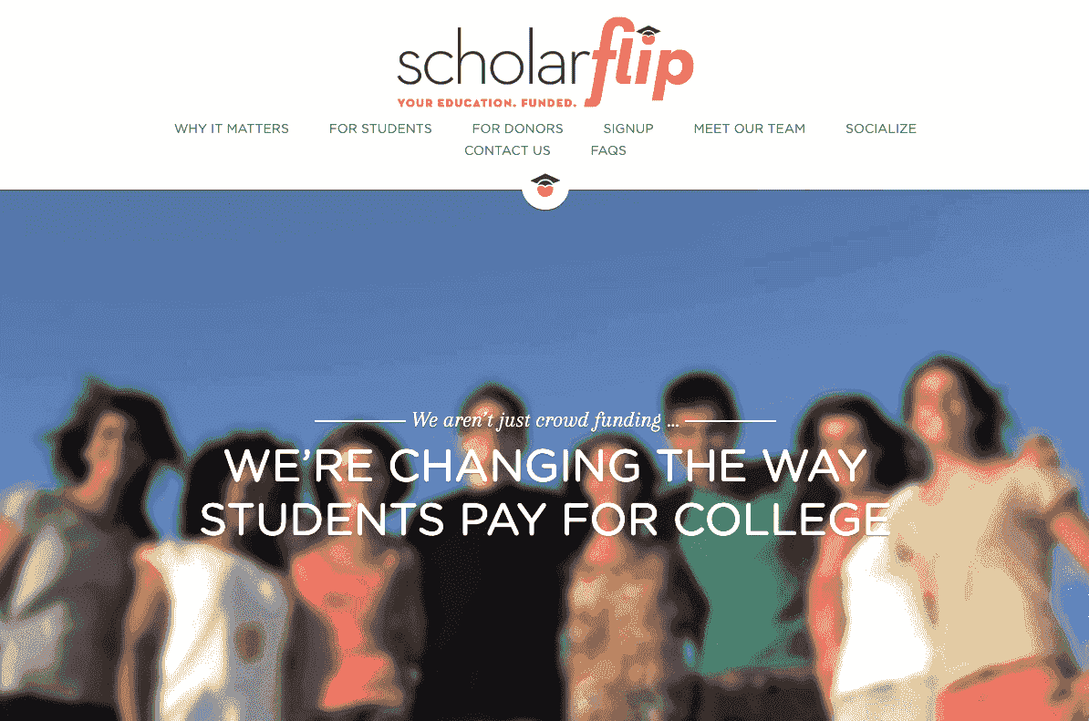 Scholar Flip - webové stránky komunity