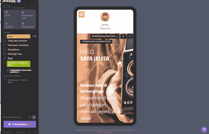 Mencolok untuk Fotografi Perkotaan - Responsivitas Seluler