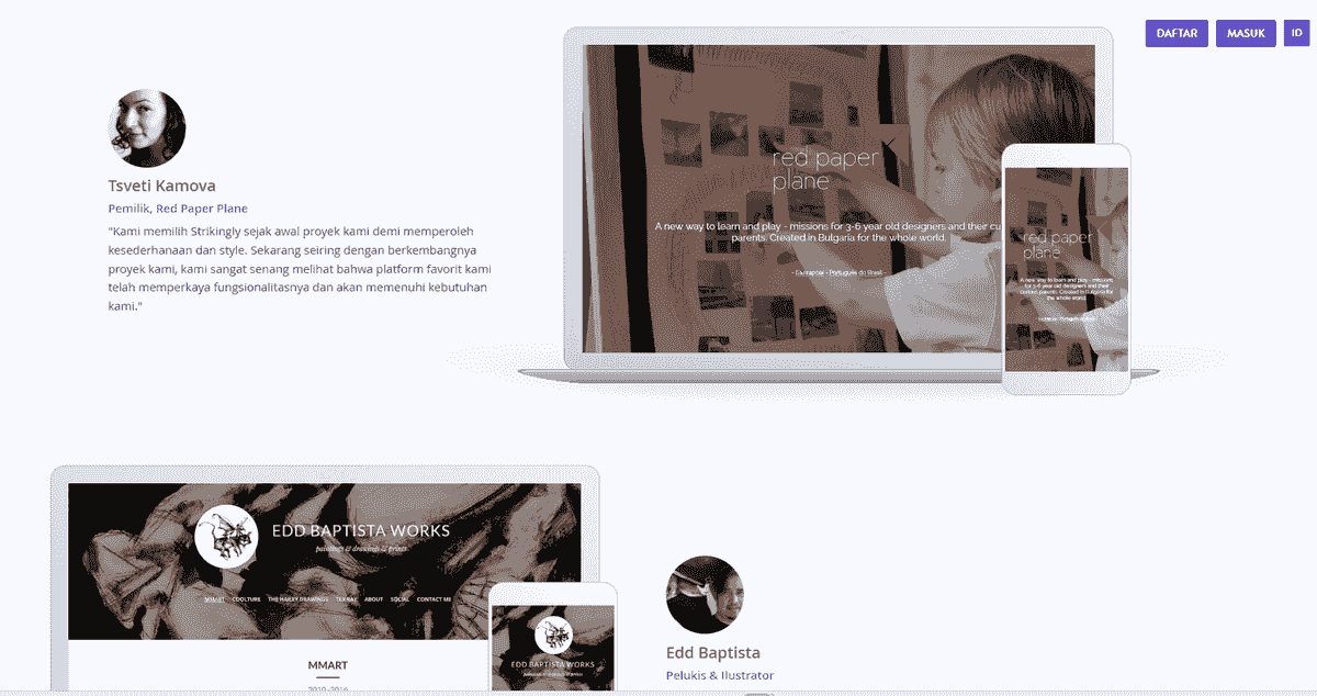Pameran: Situs Web yang Mencolok