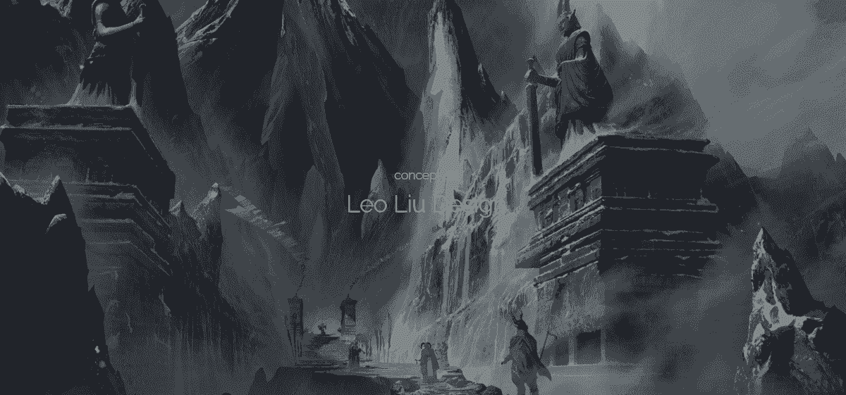 Portofolio desain web terbaik seperti Leo Liu