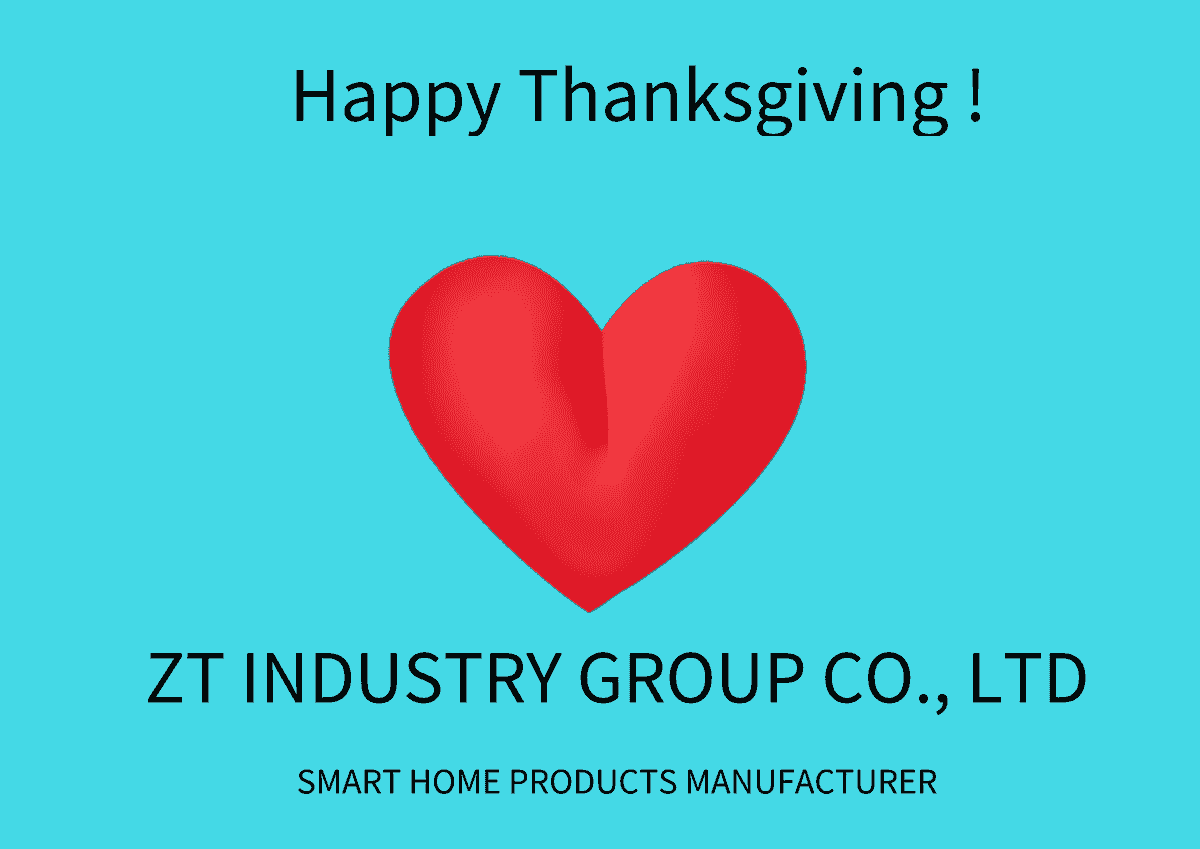HAPPY THANKSGIVING FROM ZT INDUSTRY GROUP CO., LTD ALL STAFF.