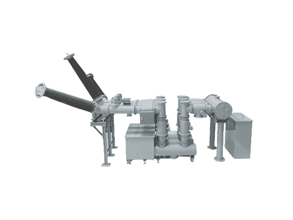 Hybrid gas insulated switchgear (HGIS) with outdoor bushings Hybrid gas insulated switchgear (HGIS) with outdoor bushings