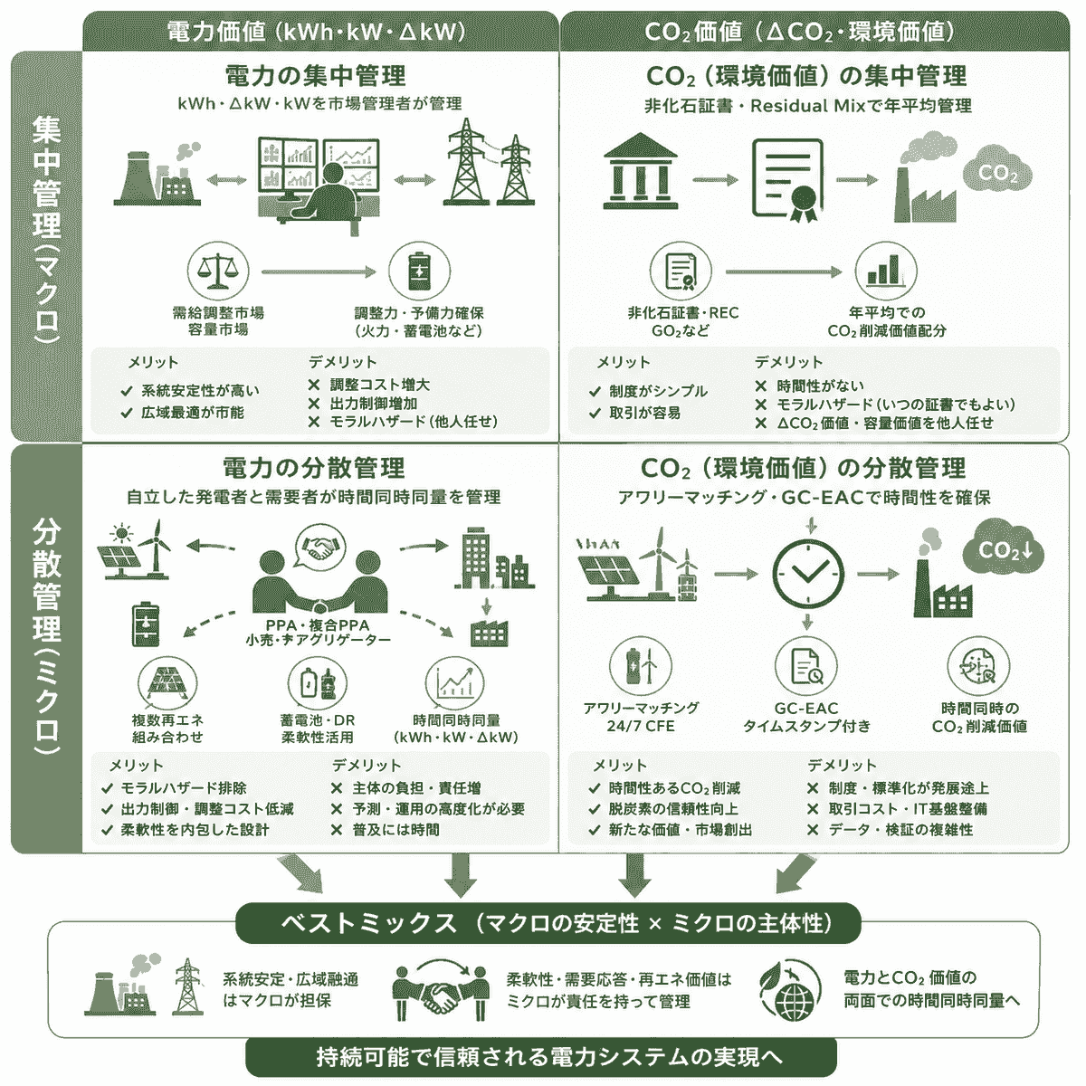 The council promotes the simultaneous introduction of power supply and demand and is developing activities towards the realization of a sustainable power system. This promotes energy use that takes the environment into consideration. Promotion of sustainable power systems The activities of the council English page Japan Hourly Matching Promotion Council GHG Protocol Scope 2 Guidance revision in line with promoting sustainable hourly matching in Japan and overseas, encouraging simultaneous introduction of electricity supply and demand, aiming for affordable electricity prices and a stable electricity system through a public-private partnership organization. Promotes collaboration among stakeholders in Japan and overseas. There is a board of directors. Members include power producers, electricity retail companies, environmental reporting companies, consulting firms, and public institutions. Activities include research reports in study groups, seminars, proposals, and exchanges among stakeholders. The council promotes the simultaneous introduction of power supply and demand and is developing activities towards the realization of a sustainable power system. This promotes energy use that takes the environment into consideration. Promotion of sustainable power systems The activities of the council English page Japan Hourly Matching Promotion Council GHG Protocol Scope 2 Guidance revision in line with promoting sustainable hourly matching in Japan and overseas, encouraging simultaneous introduction of electricity supply and demand, aiming for affordable electricity prices and a stable electricity system through a public-private partnership organization. Promotes collaboration among stakeholders in Japan and overseas. There is a board of directors. Members include power producers, electricity retail companies, environmental reporting companies, consulting firms, and public institutions. Activities include research reports in study groups, seminars, proposals, and exchanges among stakeholders.