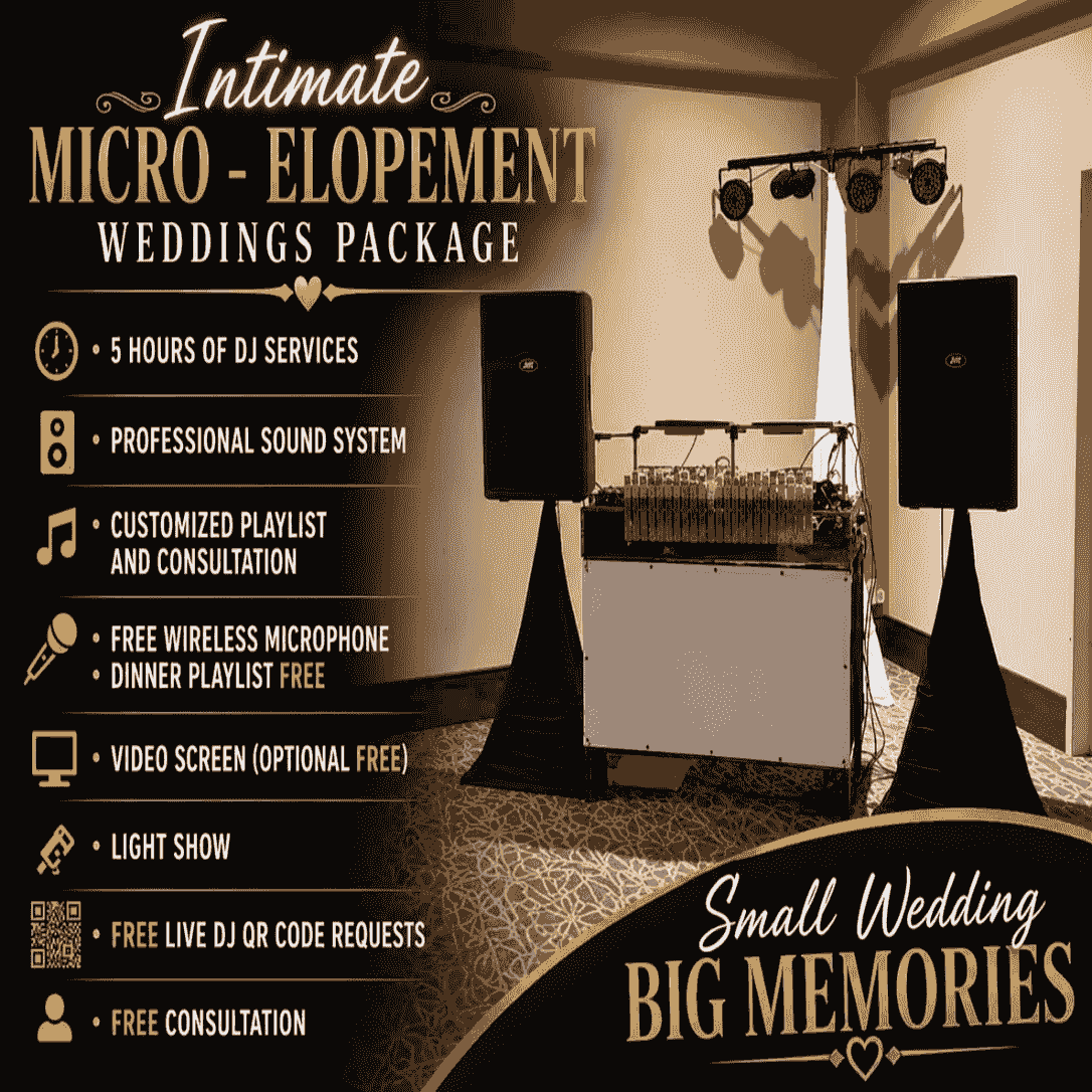 Make your special day unforgettable with our wedding DJ services. We work closely with couples to curate a personalized playlist that captures their unique love story and creates memorable moments on the dance floor. Weddings What We Offer DJ services Corporate private Club Wedding Make your special day unforgettable with our wedding DJ services. We work closely with couples to curate a personalized playlist that captures their unique love story and creates memorable moments on the dance floor. Weddings What We Offer DJ services Corporate private Club Wedding