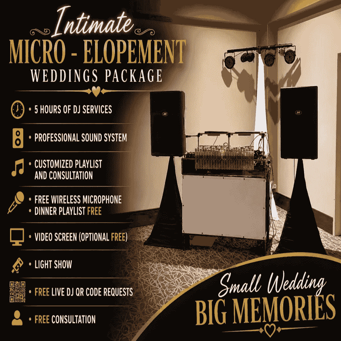 Make your special day unforgettable with our wedding DJ services. We work closely with couples to curate a personalized playlist that captures their unique love story and creates memorable moments on the dance floor. Weddings What We Offer DJ services Corporate private Club Wedding Make your special day unforgettable with our wedding DJ services. We work closely with couples to curate a personalized playlist that captures their unique love story and creates memorable moments on the dance floor. Weddings What We Offer DJ services Corporate private Club Wedding