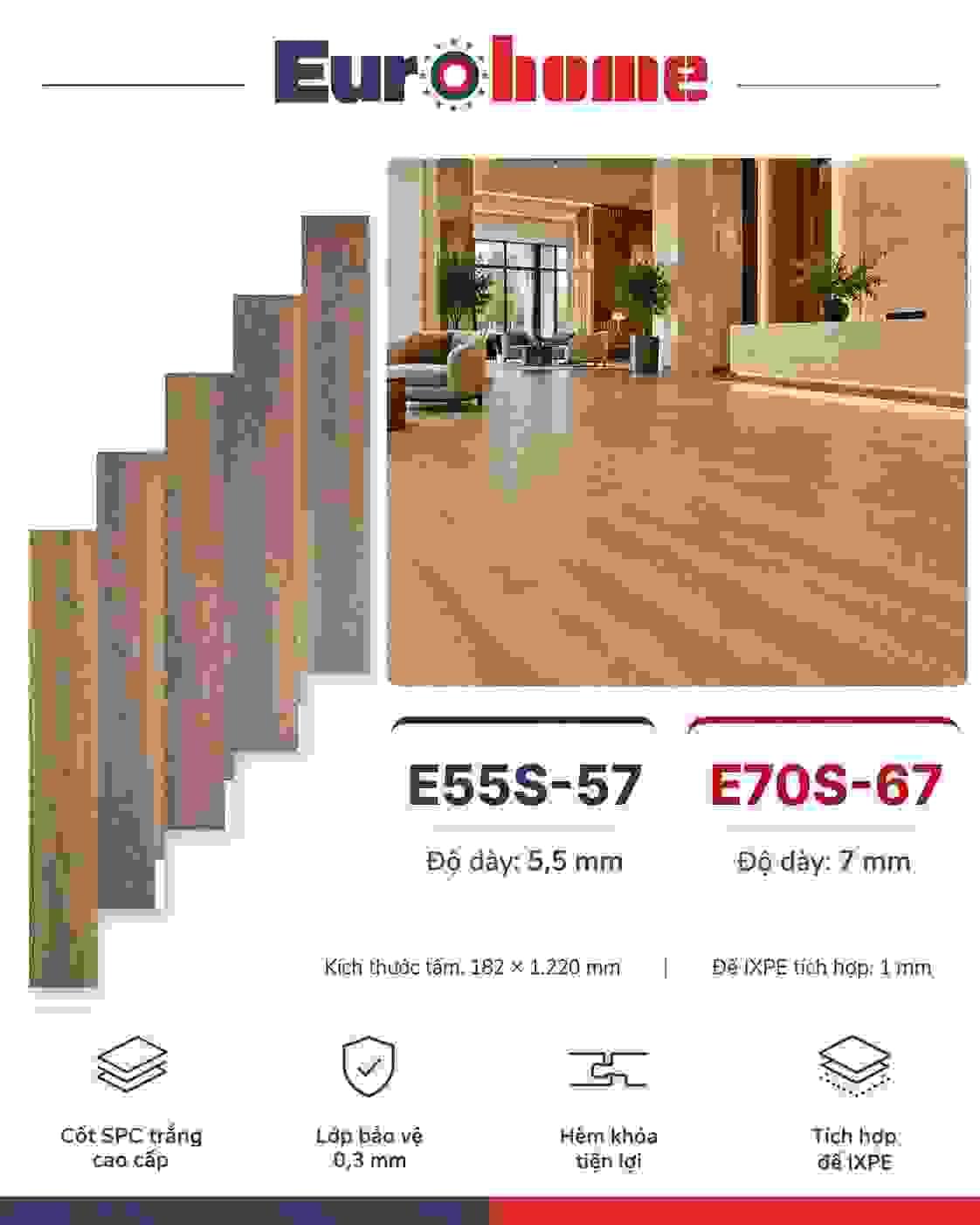 Our PVC flooring solutions are designed for versatile applications, providing a range of colors and patterns to fit any design vision. Known for their easy maintenance and high durability, our PVC floors are suitable for high-traffic areas in both homes and commercial establishments. PVC Flooring Our Premium Flooring Solutions A premium flooring brand providing SPC, engineered wood, and PVC flooring solutions for modern spaces. Minimalist design, high durability, and suitable for residential and commercial projects across Vietnam. Bilingual (English & Vietnamese). Our PVC flooring solutions are designed for versatile applications, providing a range of colors and patterns to fit any design vision. Known for their easy maintenance and high durability, our PVC floors are suitable for high-traffic areas in both homes and commercial establishments. PVC Flooring Our Premium Flooring Solutions A premium flooring brand providing SPC, engineered wood, and PVC flooring solutions for modern spaces. Minimalist design, high durability, and suitable for residential and commercial projects across Vietnam. Bilingual (English & Vietnamese).