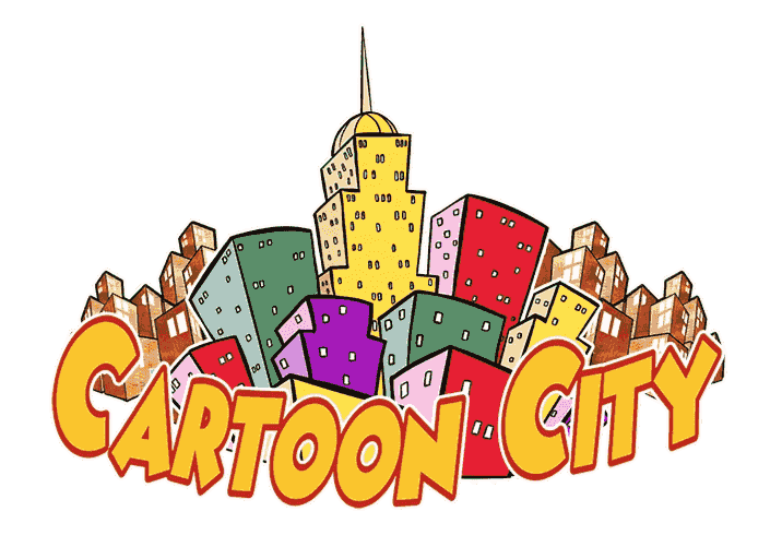 Cartoon City Caricatures Six Flags Darien Lake NY logo Cartoon City Caricatures Six Flags Darien Lake NY logo