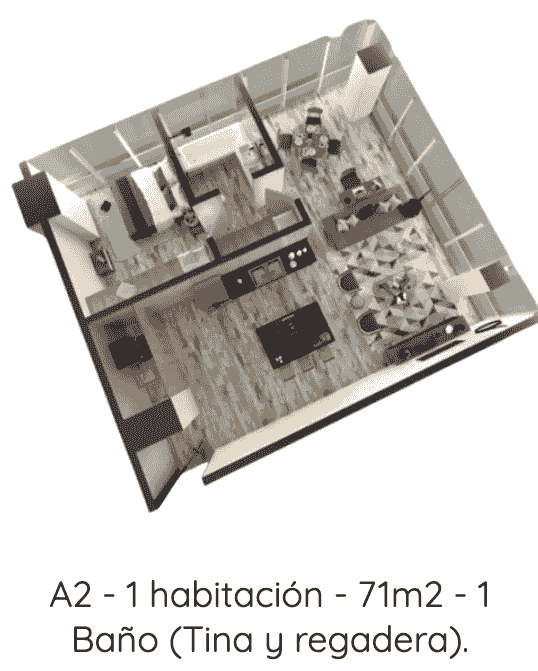 Departamento A2 - 1 habitación