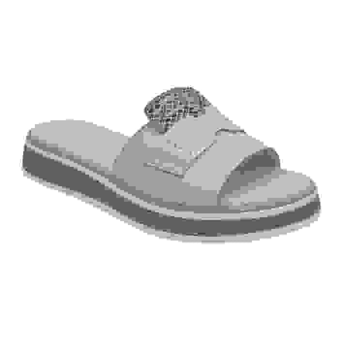 Leather Slide Sandals