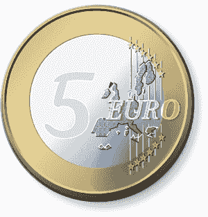 € 5 lucky coin