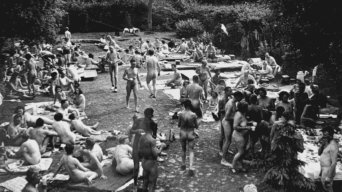 A black and white shot of early Sunfolk A black and white shot of early Sunfolk