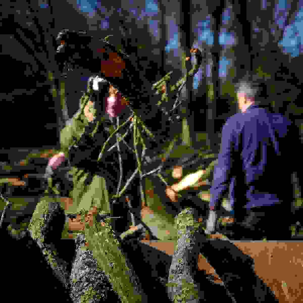 Winter workparty tidying up the site Winter workparty tidying up the site