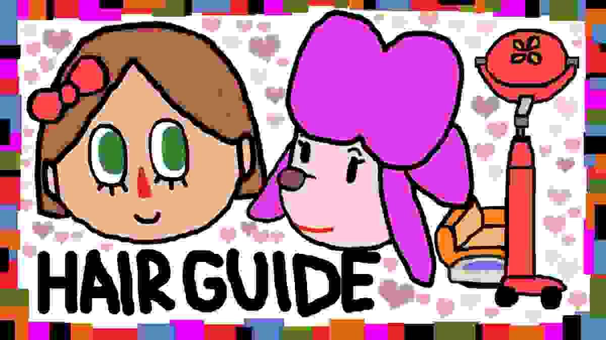ACNL Shampoodle Hair Color Guide