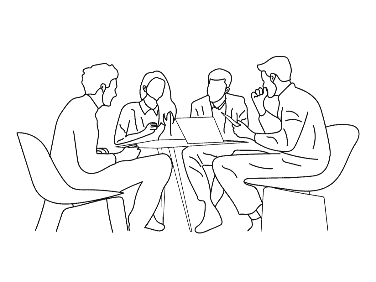 Groupe d'étudiants qui travaillent ensemble Groupe d'étudiants qui travaillent ensemble