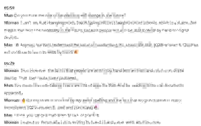 Which TWO benefits for children of learning to write did both students find surprising?: Đề thi IELTS LISTENING (practice test)