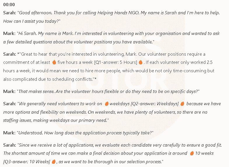 Helping Hands NGO: Đề thi IELTS LISTENING (practice test)