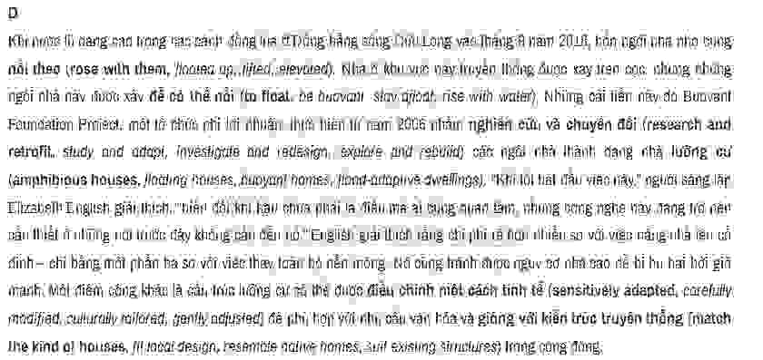 Adapting to the effects of climate change: Đề thi IELTS READING (IELTS Reading Practice Test)