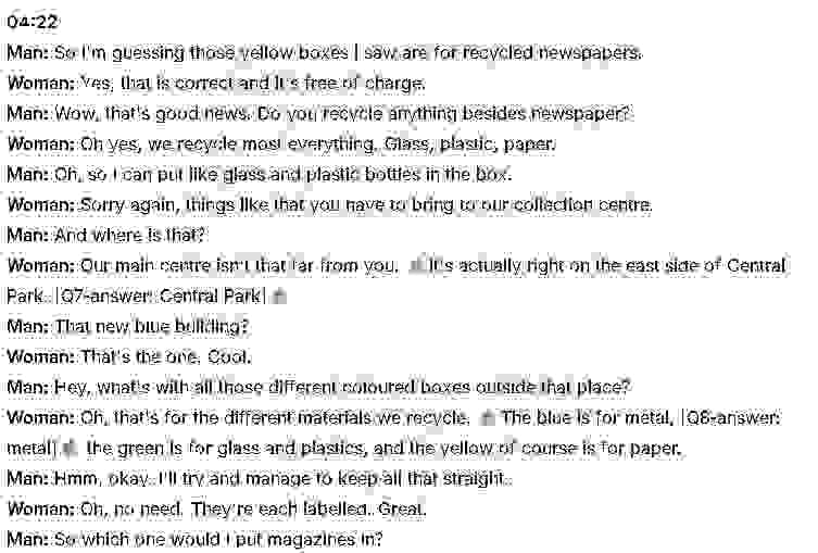 Protecting environment through recycling: Đề thi IELTS LISTENING (actual test)