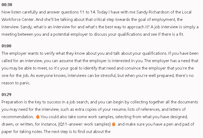 Preparing for the interview: Đề thi IELTS LISTENING (actual test)