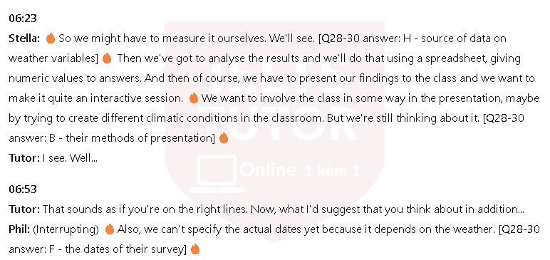 Effects of weather on mood: Đề thi IELTS LISTENING (actual test)
