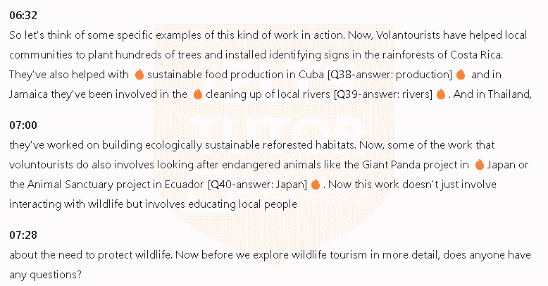 Eco-tourism: Đề thi IELTS LISTENING (actual test)