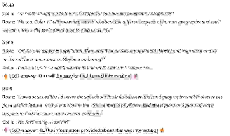 What do Rosie and Colin's opinion about each of the following aspects of human geography?: Đề thi IELTS LISTENING (practice test)