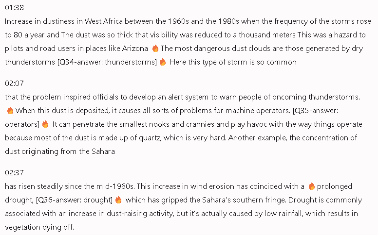 Effect of desert dust on global climate: Đề thi IELTS LISTENING (actual test)