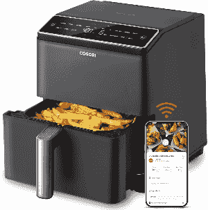 COSORI 12‑in‑1 6.8 qt air fryer in matte black