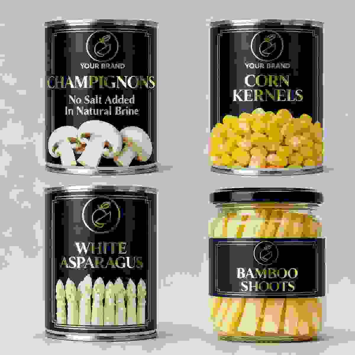 Your brand canned vegetable series