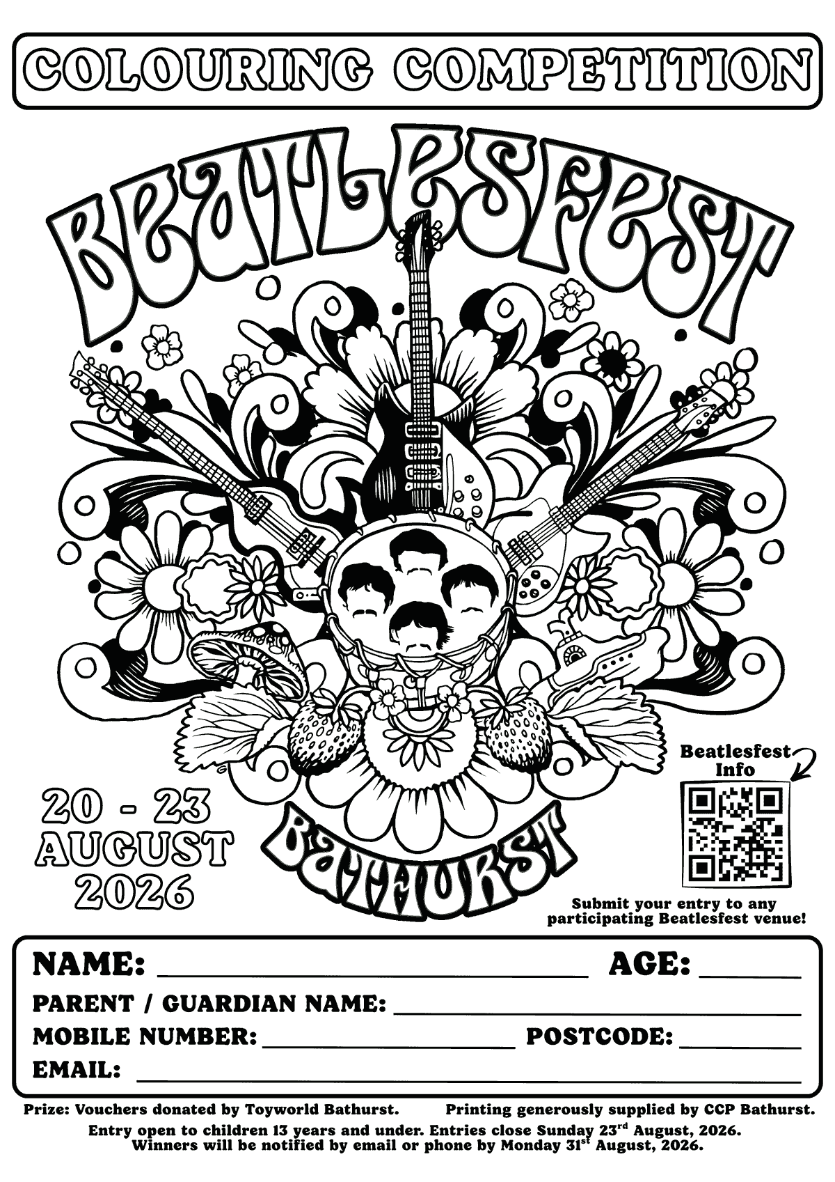 Download Beatlesfest colouring competiton image Download Beatlesfest colouring competiton image