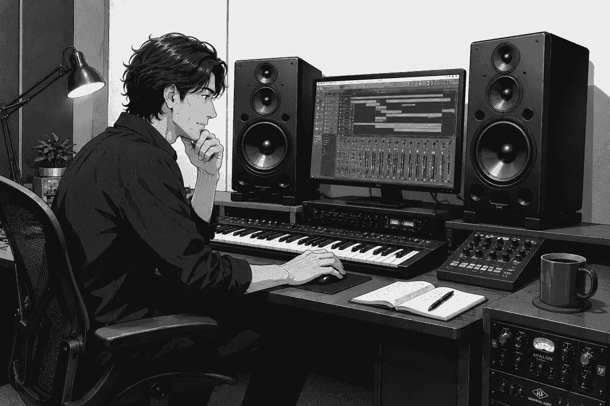 音楽制作作業 音楽制作作業
