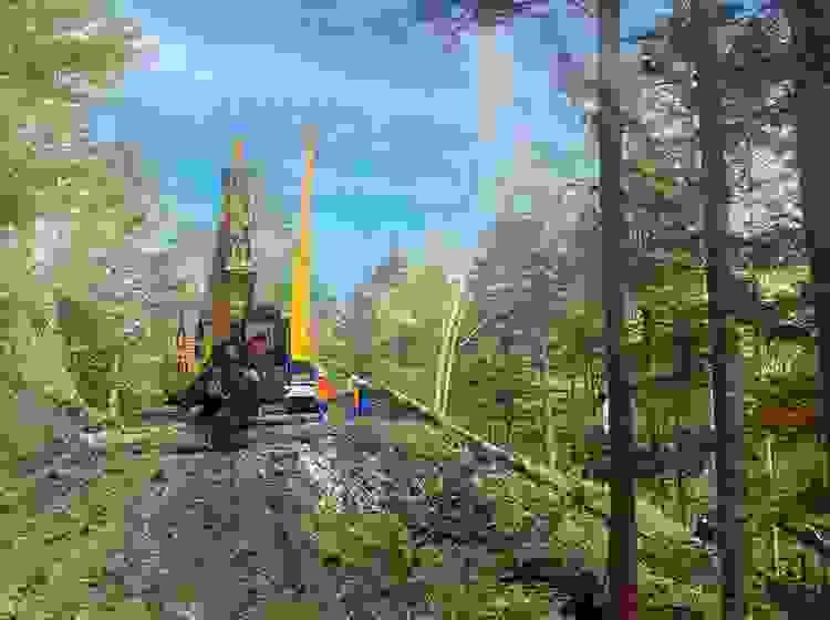 SE Forest　素材生産　タワーヤーダー