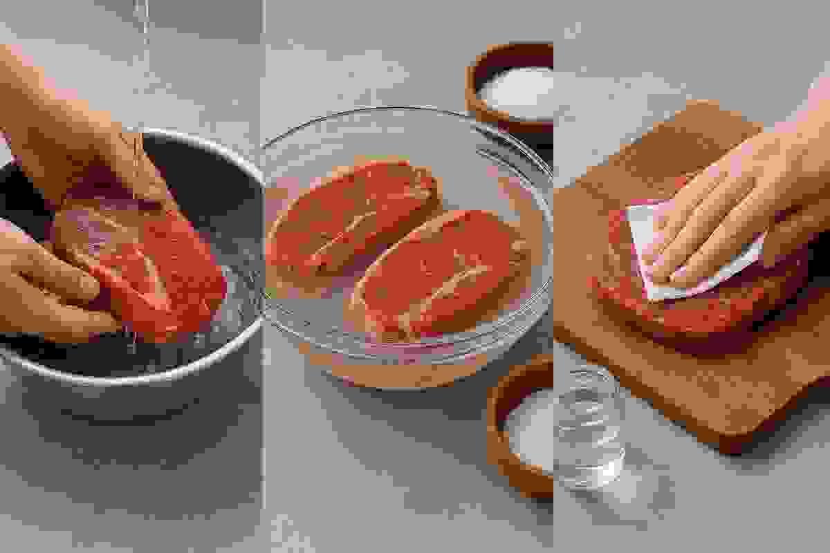 對於購買回家的牛肉，如果存在污染或質量問題，那麼清洗就是必要的。但是，清洗的方式也需要注意