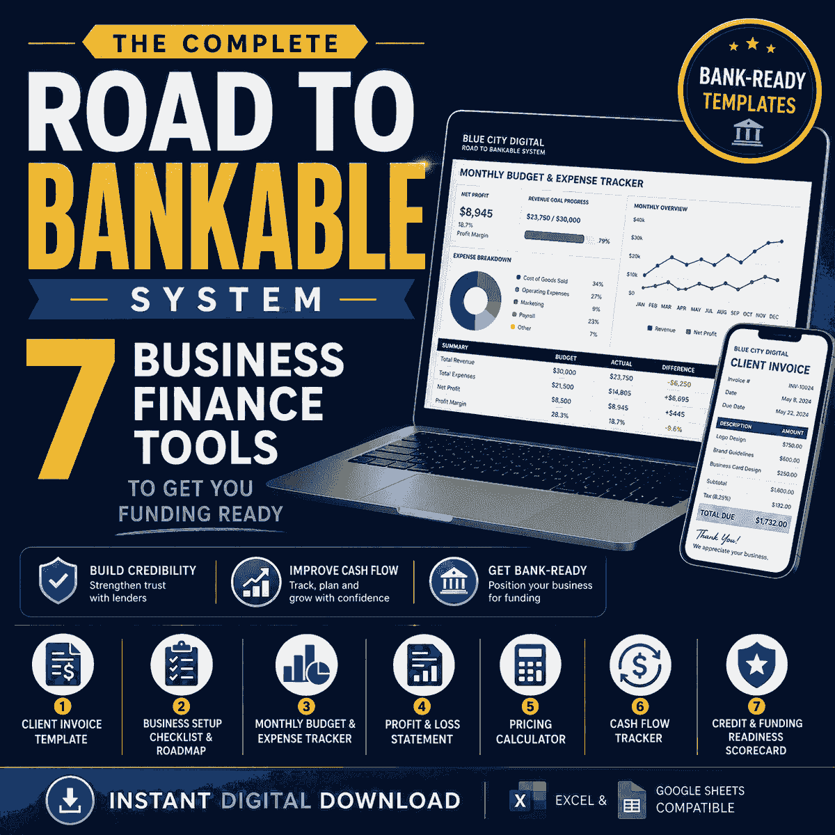 Empower your entrepreneurial journey with tools to stay organized, understand your numbers, and secure funding. From invoicing to cash flow management, everything you need is in one simple system to turn your hustle into a bankable business. Streamline Your Business Finances with Ease Blue City Digital provides professional business finance tools designed to help entrepreneurs get organized, know their numbers, and build fundable businesses. From invoicing to cash flow tracking to credit readiness — everything you need to go from hustling to bankable, in one complete system. Empower your entrepreneurial journey with tools to stay organized, understand your numbers, and secure funding. From invoicing to cash flow management, everything you need is in one simple system to turn your hustle into a bankable business. Streamline Your Business Finances with Ease Blue City Digital provides professional business finance tools designed to help entrepreneurs get organized, know their numbers, and build fundable businesses. From invoicing to cash flow tracking to credit readiness — everything you need to go from hustling to bankable, in one complete system.