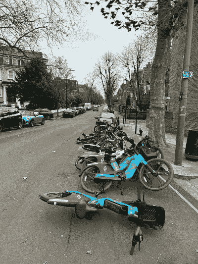  downsides of dockless systems is urban clutter