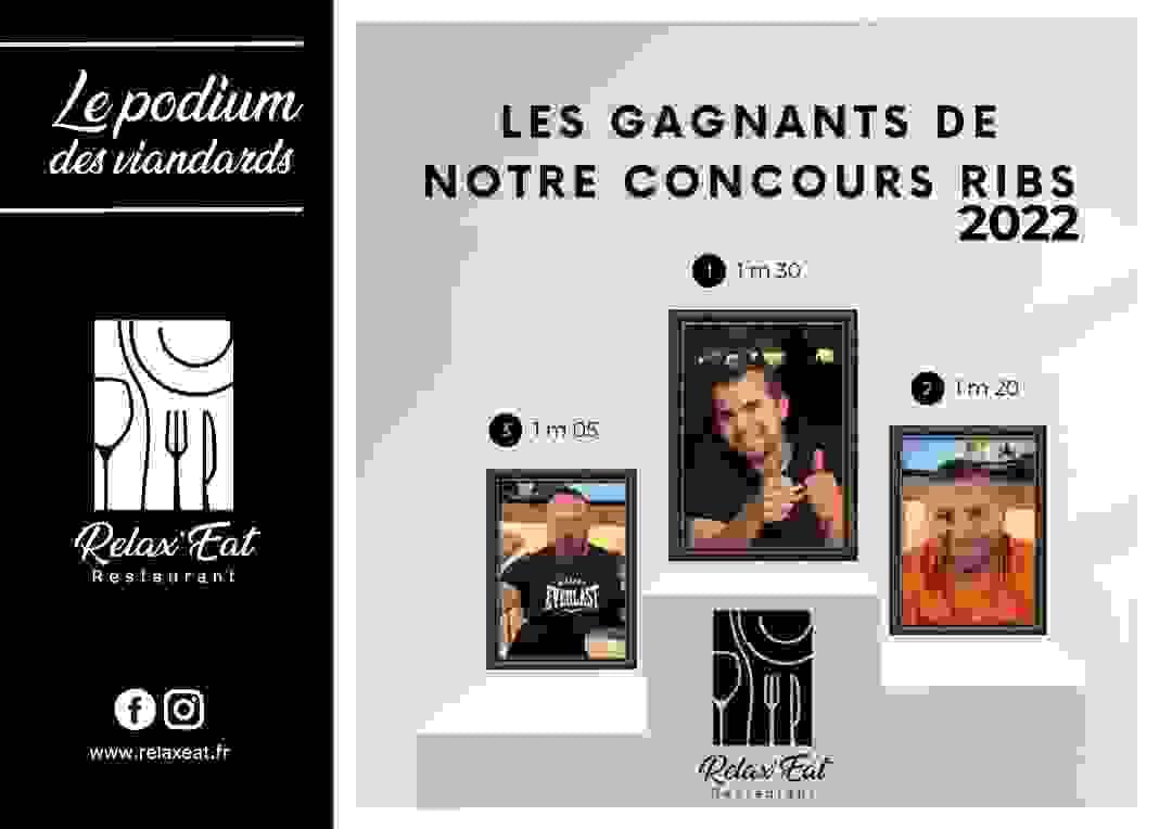 Podium des viandards 2022 restaurant Relax'Eat Manosque 