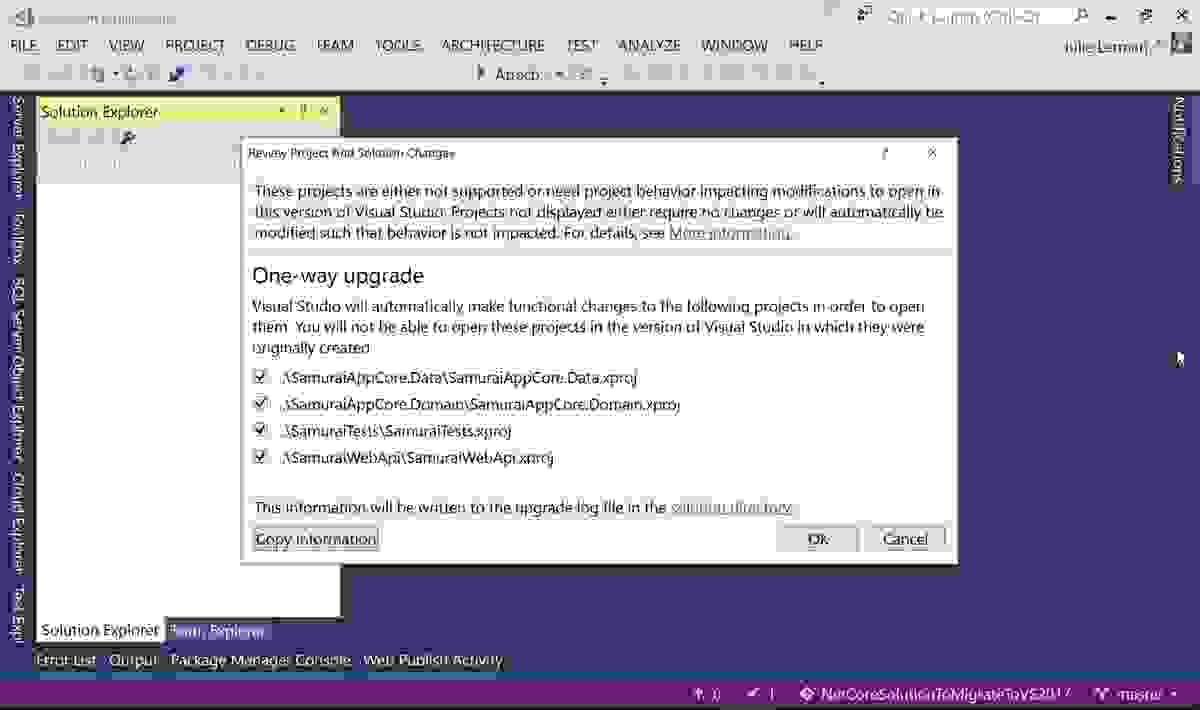 Visual Studio 2017 image.
