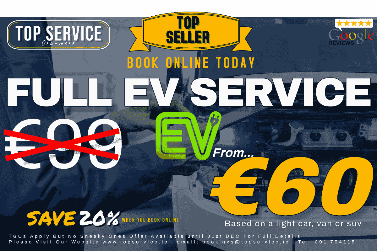 "Mechanic performing vehicle diagnostics on a car at Top Service, Oranmore." "Mechanic performing vehicle diagnostics on a car at Top Service, Oranmore."